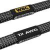 WORLDS BEST CABLES 12 Foot Ultimate -12 AWG - Ultra-Pure OFC - Premium Audiophile HiFi Speaker Cable Pair with Eminence Gold Banana Plugs & Carbon Tweed Jacket view 4