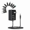 12V 2A AC Adapter Charger with 10 Tips, Regulated 12 Volts 2000mA Power Supply Cord Compatible with LED Strip Light, CCTV Camera, BT Speaker, Router, DC12V Transformer (5ft) view 1