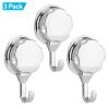 Crochets Venes Resistants Saugnapf Ha Ea Stark 3PcsSet ABS Towel Wall Hook Rack Holder with Suction Cup for Bathroom Kitchen view 2