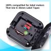 POPOBUY TZ TZe 12mm 0.47 Laminated Red Tape Compatible for Brother P Touch TZ431 TZ-431 TZe-431 TZe431 Label Tape for PTD210 PTD400 PTD220 PTH110 Label Maker, 5 Pack Black on Red view 3