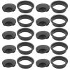 10 Pcs W Grommet Bright Black Desktop Abs Plastic Wire Hole Port 60Mm Fts and Collections Office and School Plies view 1