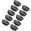 10 Pcs W Grommet Bright Black Desktop Abs Plastic Wire Hole Port 60Mm Fts and Collections Office and School Plies view 3