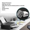 Print Server, USB 2.0 Print Server, Network Print Server, 5V LAN Print Share Server Print Server for for Android for Linux 3.4 100 to 240V (US Plug) view 2