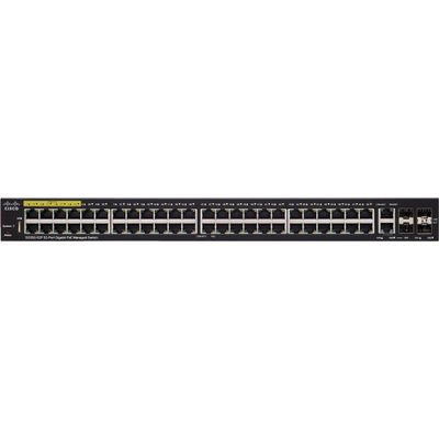 Cisco SG350-52P 52-Port Gigabit PoE Managed Switch Kit (Renewed)