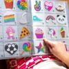 StickerBeans Rhinestone Stickers - Happiness 4-Pack, 2 x 2 Each, Unique Sparkly Cut-to-Shape for Collecting, Trading, Decorating Laptops, Phone Cases, Scrapbooks - for Kids, Teens, & Adults view 3