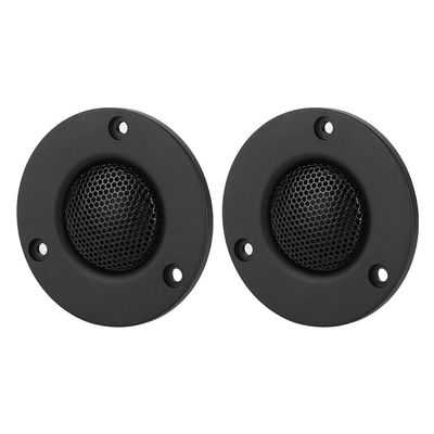 Aramox 2Pcs 25-core 25W B7 Pure Silk Film Magnet Dome Tweeter Speaker, ABS Material, High Definition Sound, Radiators, High Sensitivity, F0-28KHz