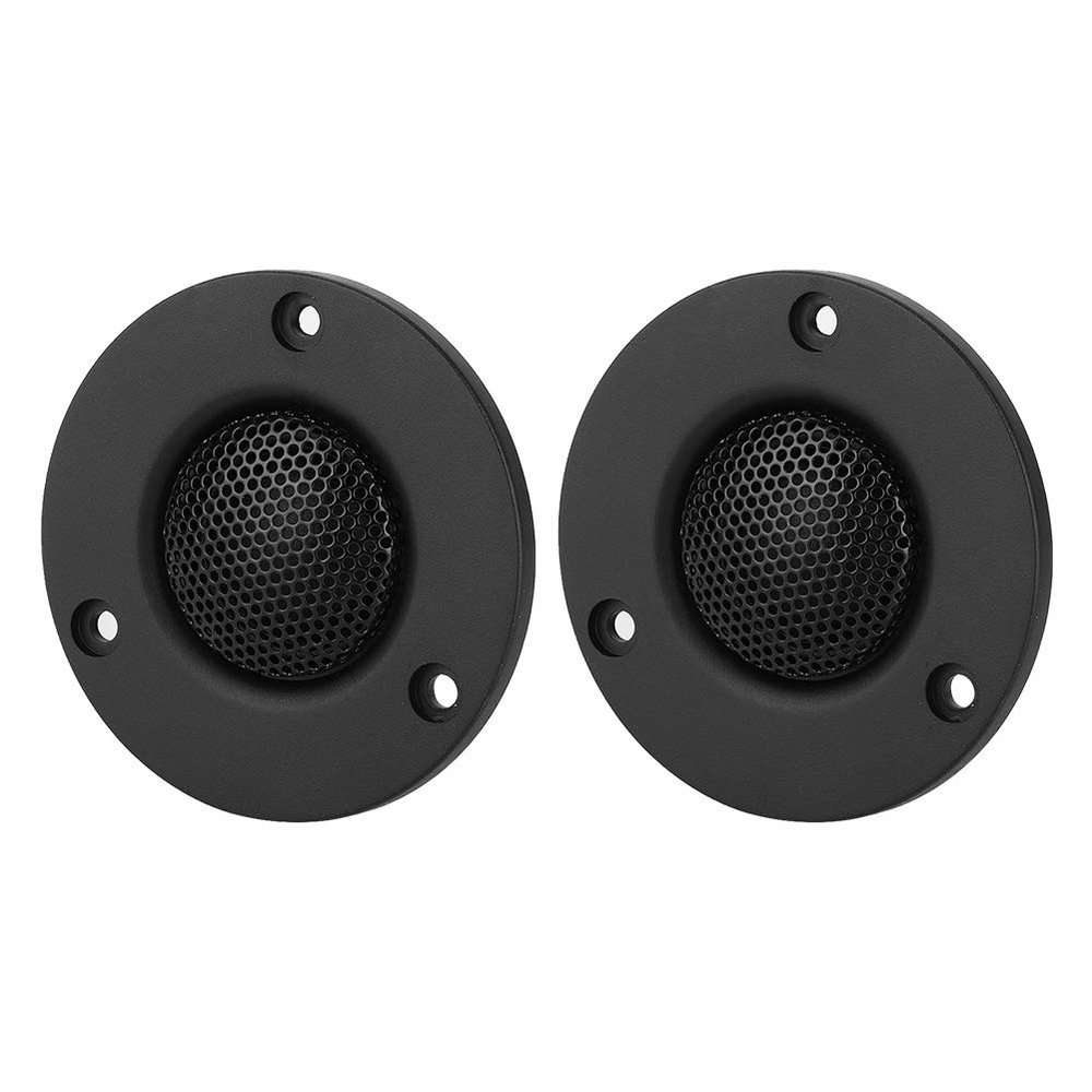Aramox 2Pcs 25-core 25W B7 Pure Silk Film Magnet Dome Tweeter Speaker, ABS Material, High Definition Sound, Radiators, High Sensitivity, F0-28KHz