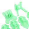 3D Printed Motor Base Kit, RC FPV Quadcopter Motor Base Camera Antenna Mounting Kit for 510in Quadcopter Drone Frame (Green view 2