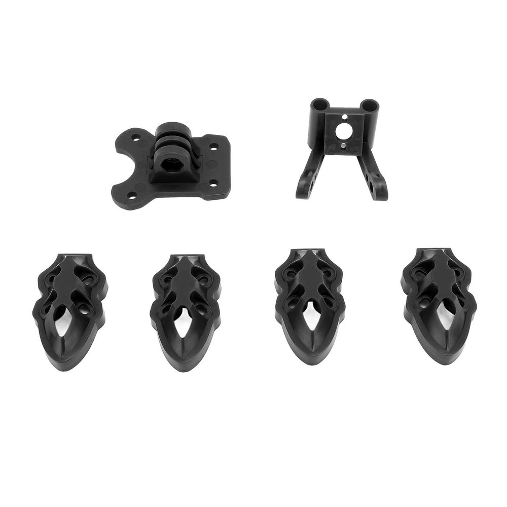 3D Printed Motor Base Kit, RC FPV Quadcopter Motor Base Camera Antenna Mounting Kit for 510in Quadcopter Drone Frame (Black