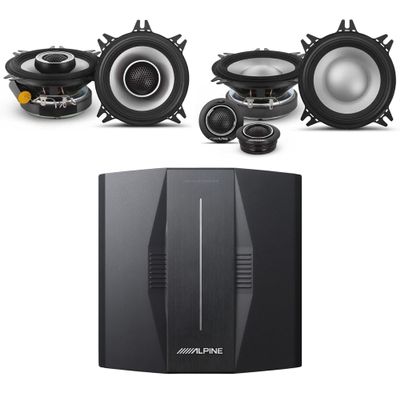Alpine PXE-C80-88 OPTIM8 8-Channel Hi-Res Digital Sound Processor Amplifier w/ S2-S40C Comp & S2-S40 4" Coaxial Bundle
