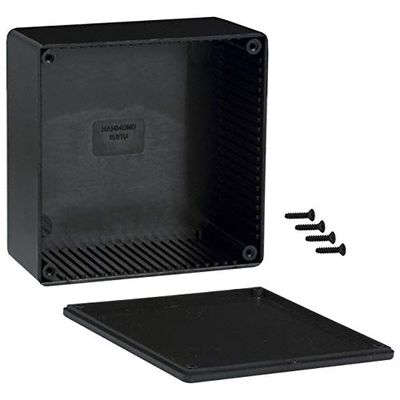 1591USBK, Enclosure, Box, ABS, Economical Type 4.7x4.7x2.2 Black