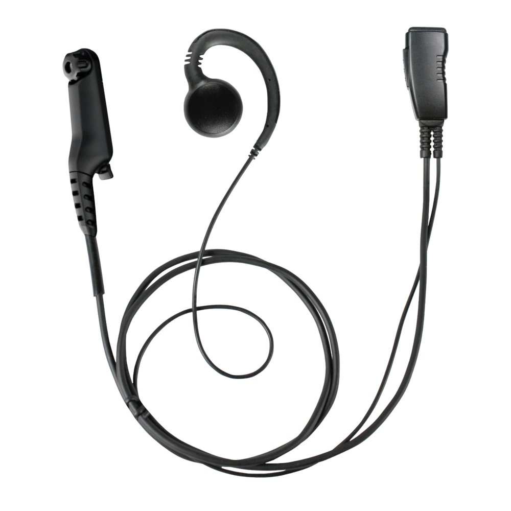 SHEEPDOG MICROPHONES Swivel Earpiece with Microphone, Compatible with Motorola R7, ION and MXP600, Black Cable (LMC-1GH-M20), Premium Headset