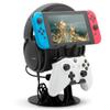NSMO Hanger Headphone Stand, Controller Holder, Phone Dock, Height Adjustable Hooks, Desk Organizer for Headset/Controller/Switch/Phone view 1