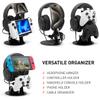 NSMO Hanger Headphone Stand, Controller Holder, Phone Dock, Height Adjustable Hooks, Desk Organizer for Headset/Controller/Switch/Phone view 2