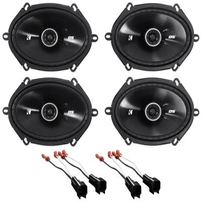 Audiosavings Bundle (2) METRA 72-5600 Speaker Wire Harness Connector for 2005-06 Bundle with (2) Pair Kicker 41DSC684 6x8 D-Series 200W Peak/50W RMS 2-Way Car Speakers DSC68 (Items 4)