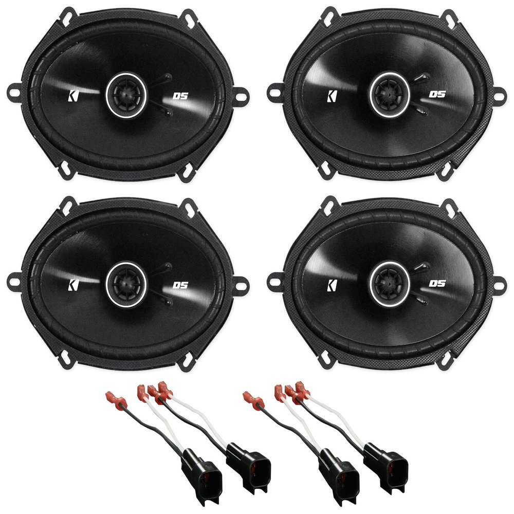 Audiosavings Bundle (2) METRA 72-5600 Speaker Wire Harness Connector for 2005-06 Bundle with (2) Pair Kicker 41DSC684 6x8 D-Series 200W Peak/50W RMS 2-Way Car Speakers DSC68 (Items 4)