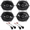 Audiosavings Bundle (2) METRA 72-5600 Speaker Wire Harness Connector for 2005-06 Bundle with (2) Pair Kicker 41DSC684 6x8 D-Series 200W Peak/50W RMS 2-Way Car Speakers DSC68 (Items 4) view 1