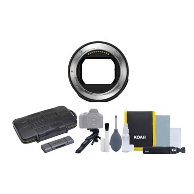 Nikon FTZ II Mount Adapter - Seamless Lens Compatibility for Nikon Z Series Cameras with Fast Autofocus Bundle with Photography Cleaning Kit, SD Card Reader, and Rugged Memory Storage Case (3 Items)