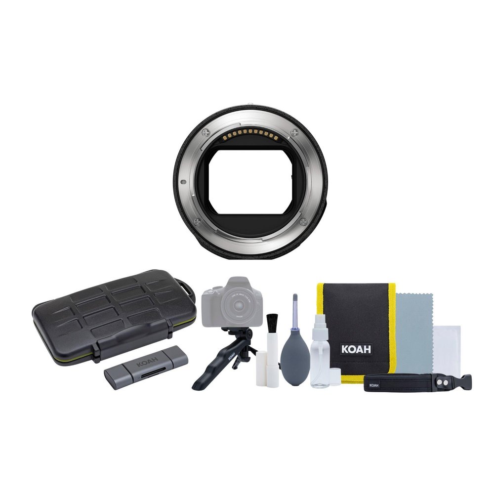 Nikon FTZ II Mount Adapter - Seamless Lens Compatibility for Nikon Z Series Cameras with Fast Autofocus Bundle with Photography Cleaning Kit, SD Card Reader, and Rugged Memory Storage Case (3 Items)