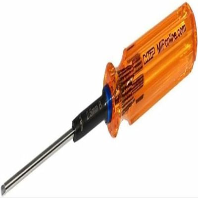 MIP 9210 Metric Ball End Hex Screwdriver RC Tools Kit (2.5mm) Precision Hexagon Screwdriver for RC Cars, Quadcopter, Helicopter, and FPV Racing Drone Models