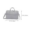 Yardenfun Laptop Sleeve Bag Carrying Case Double Zipper Design Stylish and Wear-resistant for Tablets and Notebooks for Business and Travel Use view 2