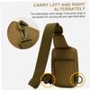 GALPADA Multi-function Crossbody Phone Bag for Men Wear-resistant Shoulder Pouch for Outdoor Activities for Camping Hiking Jogging and Everyday Use Stylish Camouflage Design Wolf Brown view 2