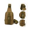 GALPADA Multi-function Crossbody Phone Bag for Men Wear-resistant Shoulder Pouch for Outdoor Activities for Camping Hiking Jogging and Everyday Use Stylish Camouflage Design Wolf Brown view 3