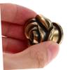 Amosfun 2pcs Classic Rose Shape Drawer Handle Cabinet Knobs Drawer Pulls Furniture Handle Easy Install view 2