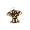 Amosfun 2pcs Classic Rose Shape Drawer Handle Cabinet Knobs Drawer Pulls Furniture Handle Easy Install view 3