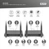 DIGITUS DS-55328 Wireless HDMI KVM Extender/HDMI Splitter (1:4) - UHD 4K/30Hz - 150m Range - Set: Transmitter and Receiver - Loop-out, IR Infrared - HDMI 2.0 and HDCP 2.2 view 2