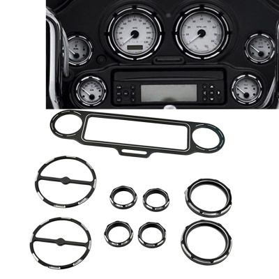 Motorcycle Inner Fairing Gauge Speaker Trim For 1996-2013 1997 Harley Davidson