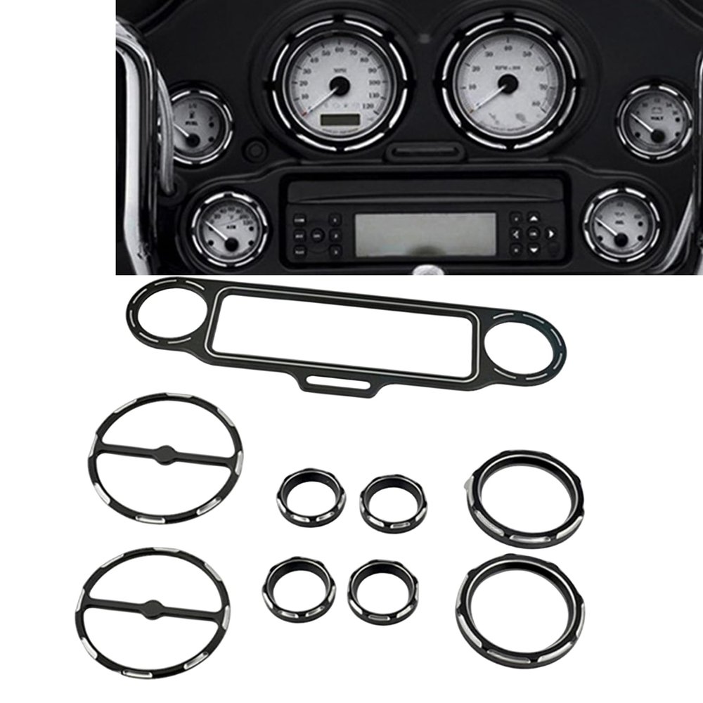 Motorcycle Inner Fairing Gauge Speaker Trim For 1996-2013 1997 Harley Davidson