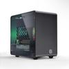 ElectroCookie Raspberry Pi 5 Case, Aluminum Mini Tower Case with Cooling Fan and Color Changing Ambient Light (Black) view 1
