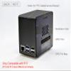 ElectroCookie Raspberry Pi 5 Case, Aluminum Mini Tower Case with Cooling Fan and Color Changing Ambient Light (Black) view 4