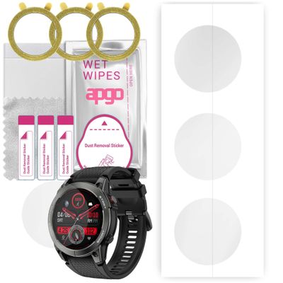 apgo 3x Hydrogel Ultra-Clear Screen Protector for Manta Activ X GPS, Hydrogel Film, Flexible, Soft TPU with positioning layer easy installation
