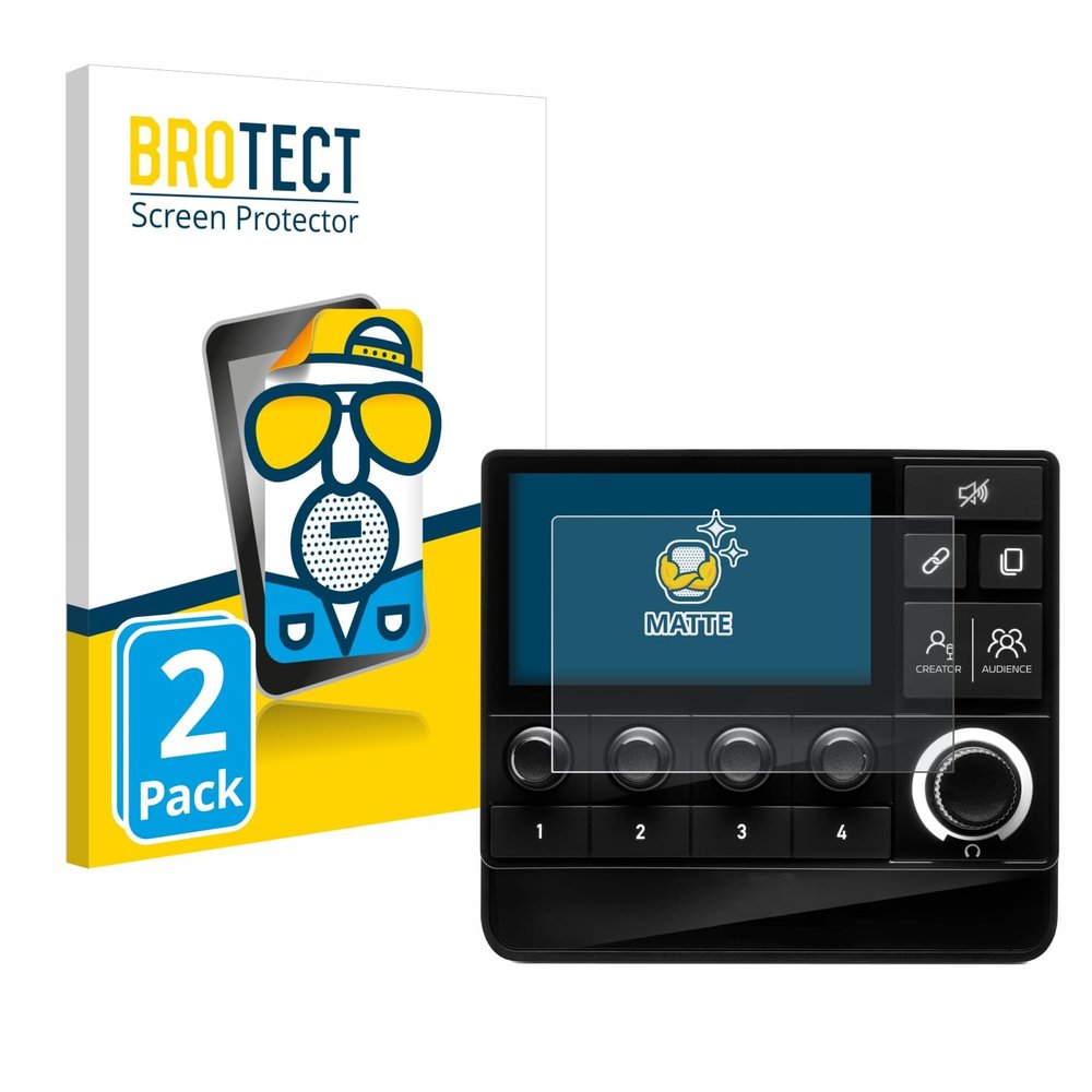 brotect 2-Pack Screen Protector Anti-Glare for Hercules Stream Deck 200 XLR Screen Protector Matte, Anti-Fingerprint Protection Film