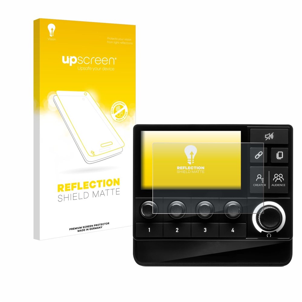 upscreen Anti-Glare Screen Protector compatible with Hercules Stream Deck 200 XLR Protection Film Matte, 1-Pack