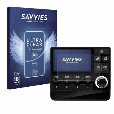 savvies 18 Pack Screen Protector compatible with Hercules Stream Deck 200 XLR Protection Film Clear