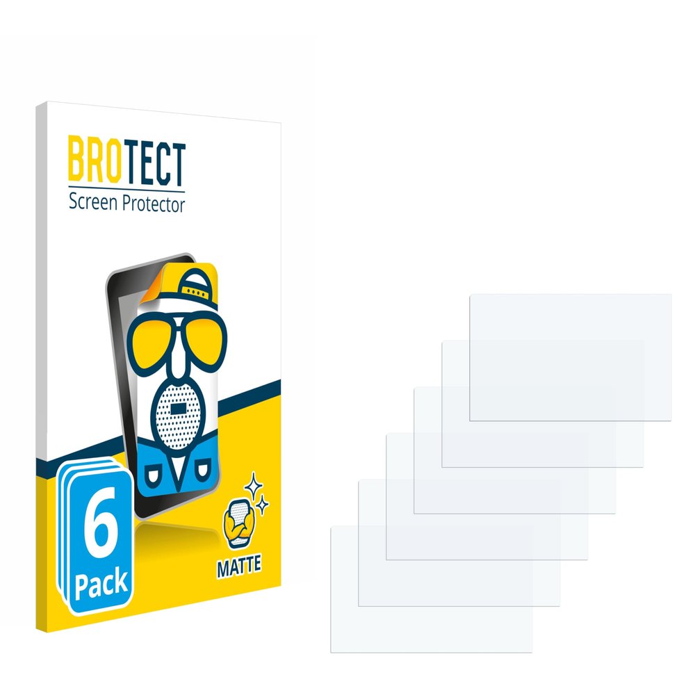 brotect 6-Pack Screen Protector Anti-Glare for Hercules Stream Deck 200 XLR Screen Protector Matte, Anti-Fingerprint Protection Film