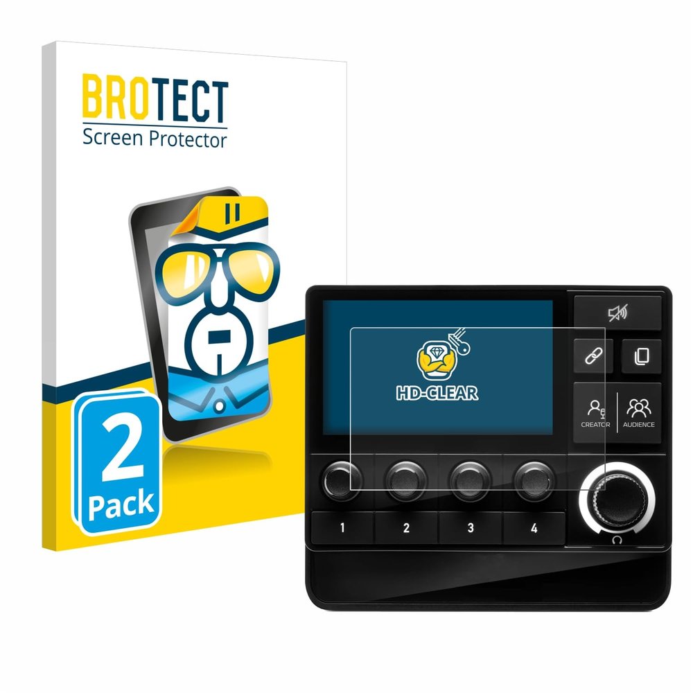 brotect 2-Pack Screen Protector for Hercules Stream Deck 200 XLR - HD-Clear Protection Film