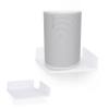 9" Small Corner Shelf Mount, Adhesive & Screw in, for Speakers, Cameras, Baby Monitors, Plants, Books Electronics, Collectibles & More, Floating Shelves (White) by Brainwavz view 1