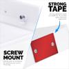 9" Small Corner Shelf Mount, Adhesive & Screw in, for Speakers, Cameras, Baby Monitors, Plants, Books Electronics, Collectibles & More, Floating Shelves (White) by Brainwavz view 2