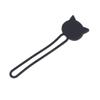 Hemoton Creative Silicone Cartoon Cat Cable Organizer Mini Earphone Holder Wire Winder Stylish Desk Cable Manager for Tidy Workspaces Black Silicone Material view 1