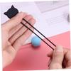 Hemoton Creative Silicone Cartoon Cat Cable Organizer Mini Earphone Holder Wire Winder Stylish Desk Cable Manager for Tidy Workspaces Black Silicone Material view 2