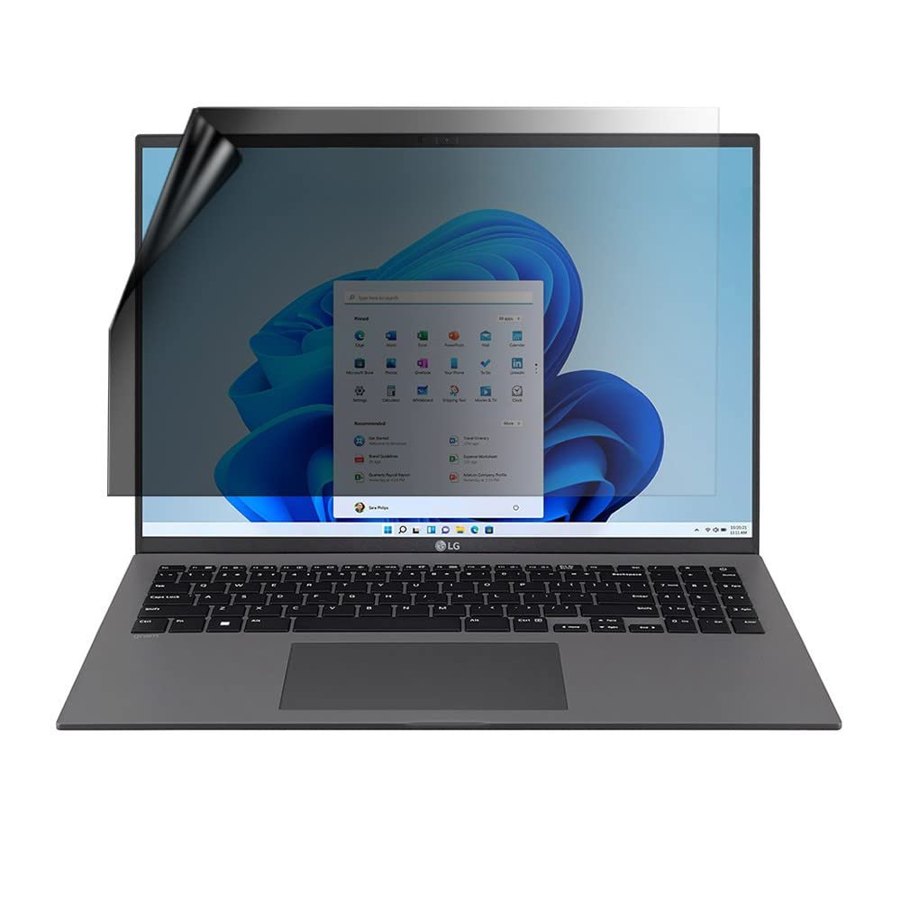 celicious Privacy Lite 2-Way Anti-Glare Anti-Spy Filter Screen Protector Film Compatible with LG Gram 16 16Z90Q