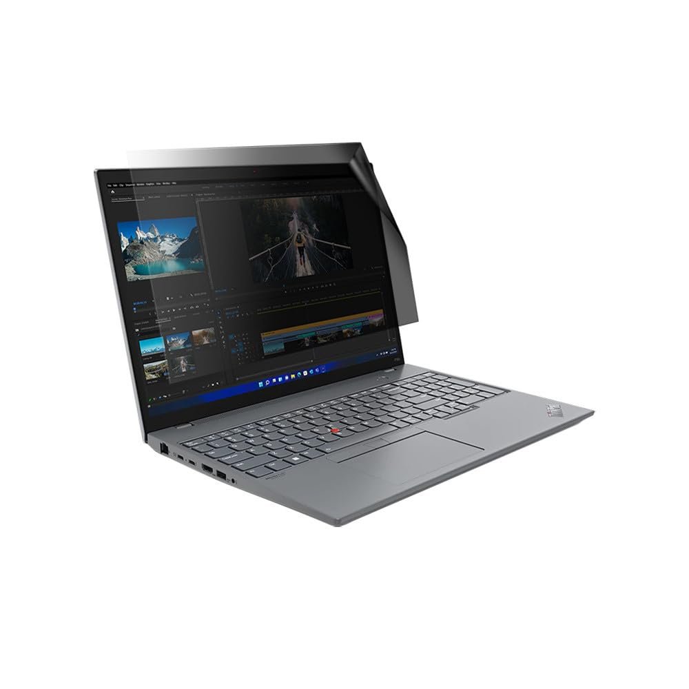 celicious Privacy Lite 2-Way Anti-Glare Anti-Spy Filter Screen Protector Film Compatible with Lenovo ThinkPad P16s Gen 2 (Non-Touch)