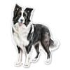 Border Collie Dog Sticker - 5" Laptop Sticker - Waterproof Vinyl for Car, Phone, Water Bottle - Border Collie Decal view 1