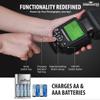 Commander Optics E-TTL Flash Speedlite Bounce/Swivel LED Backlit with 4 Rechargeable AA Batteries for Canon Rebel T7, SL3, 4000D, 850D, 80D, 90D, R, RP, R5, R6, R8, 6D Mark II, 5D Mark IV & More view 4