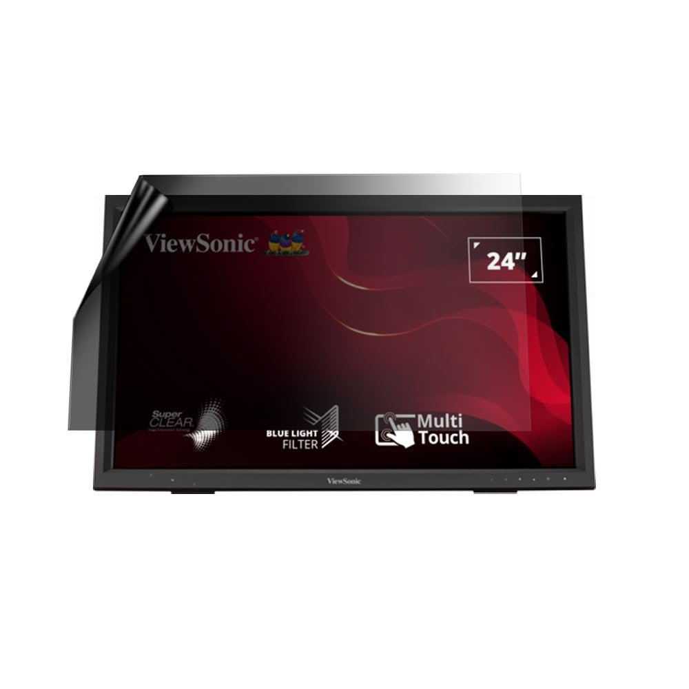 celicious Privacy Lite 2-Way Anti-Glare Anti-Spy Filter Screen Protector Film Compatible with ViewSonic Monitor TD2423
