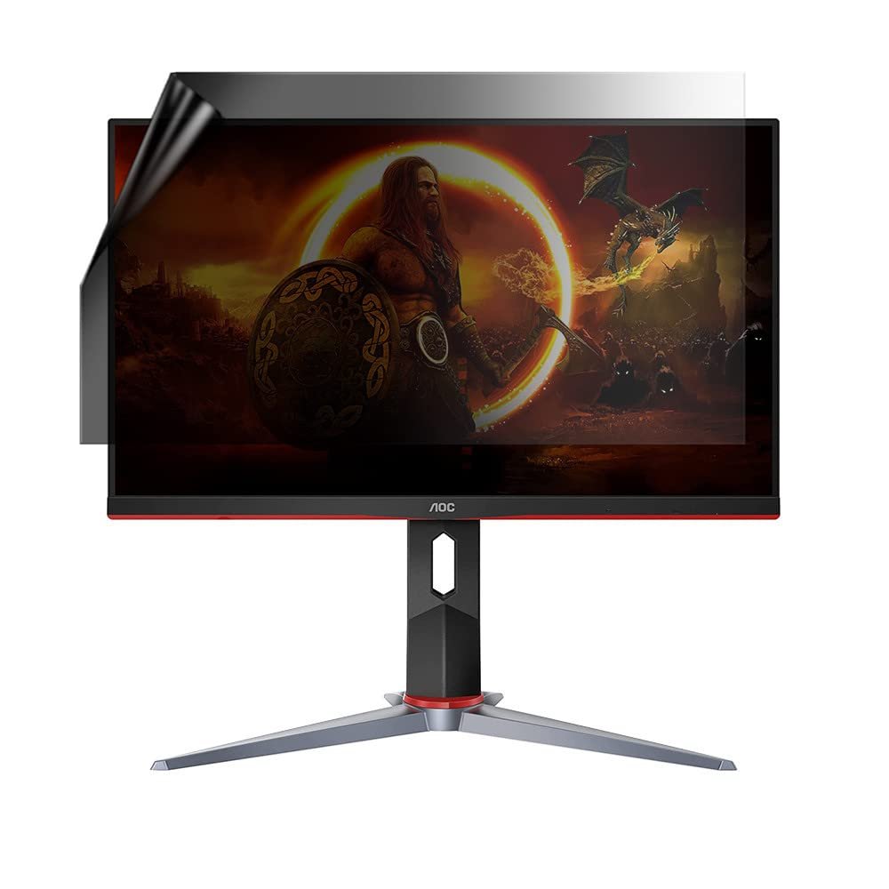 celicious Privacy Lite 2-Way Anti-Glare Anti-Spy Filter Screen Protector Film Compatible with AOC Monitor 24G2SP (24)